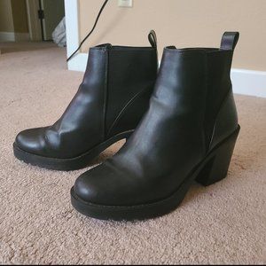 Black Ankle Boots H&M 8.5